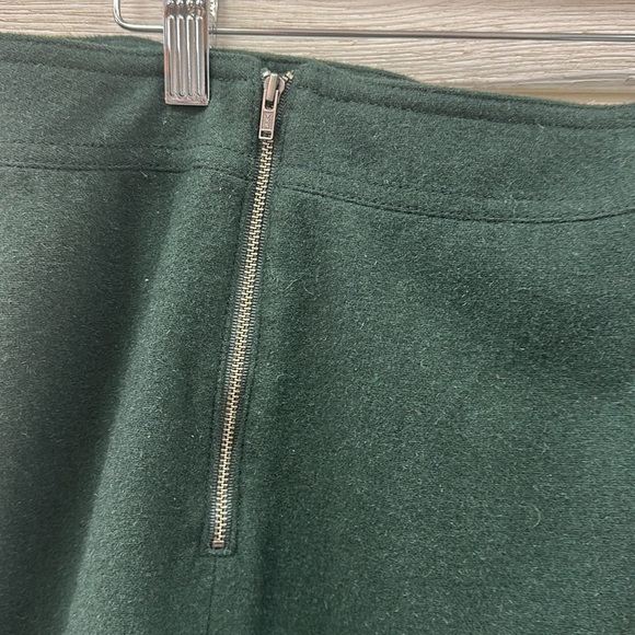 Madewell Uptown Zip Mini Skirt in Green - Sz 14 - Picture 4 of 6